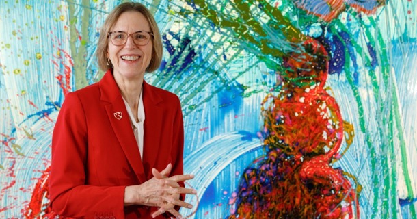 Photo caption: Joann Sweasy, PhD, director of the Fred & Pamela Buffett Cancer Center and president of the American Association of Cancer Institutes