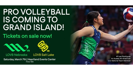 Professional Volleyball to Make Grand Island Debut as LOVB Nebraska Hosts LOVB Salt Lake City at the Heartland Events Center