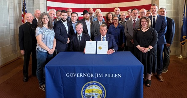 Governor Pillen, state senators, faith leaders