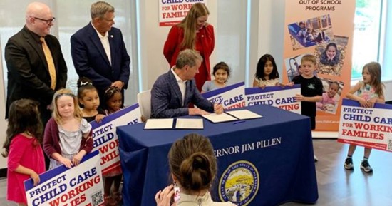 Gov. Pillen, Senators, and Childcare Advocates Celebrate Signing of LB 304