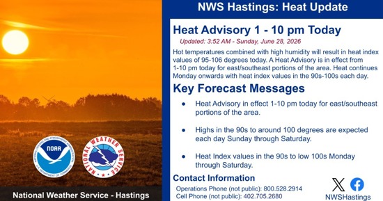 Heat Advisory in Effect