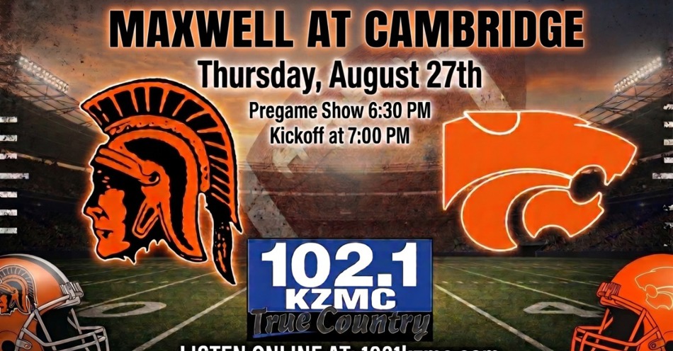 2026-08-27T18:30|Cambridge Vs Maxwell|HS Football|KZMC