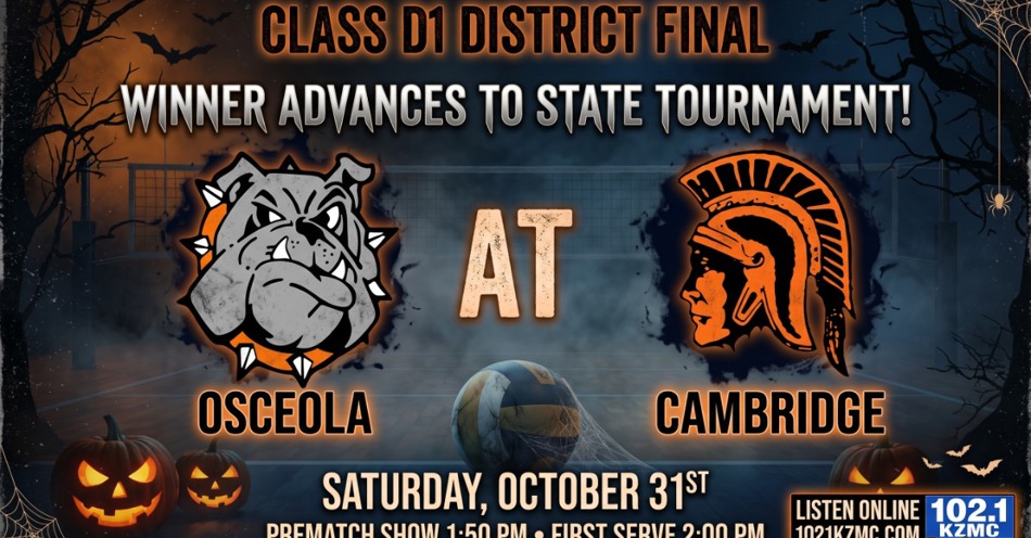 2026-10-31T13:50|Cambridge Vs Osceola|HS Volleyball|KZMC